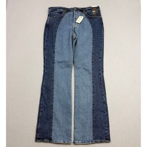 Levis Jeans Women 33x34 Wedgie Bootcut Premium Two Tone High Rise Stretch NEW
